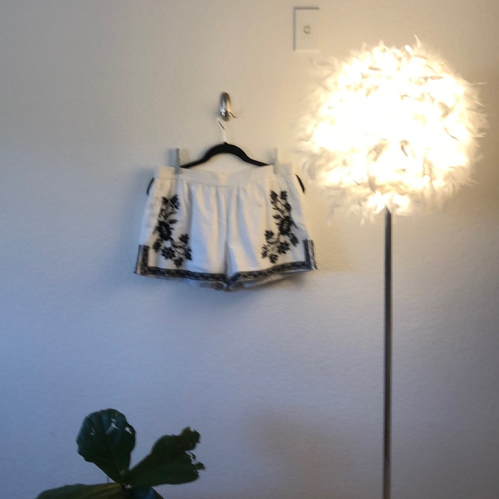 JCrew Black & White Macrame Shorts!